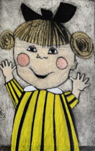 elisabetpersson Målning av konstnären Elisabet Linna Persson